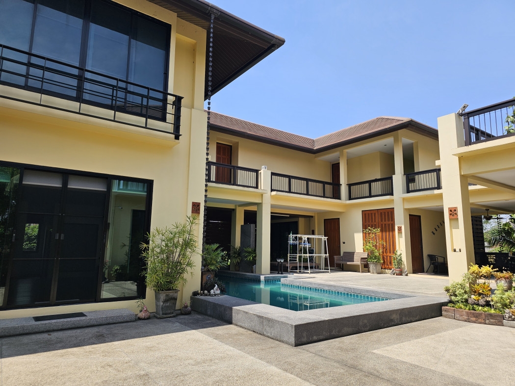Single house for sale, pool villa, 418 square wah, Soi Thammabucha, Mueang Phitsanulok