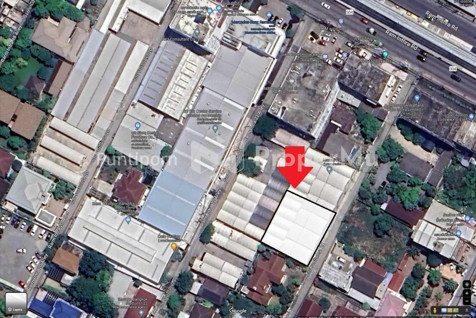 Land for sale, 176 sq m, already filled, Ramintra Soi 24, along the BTS Pink Line route.