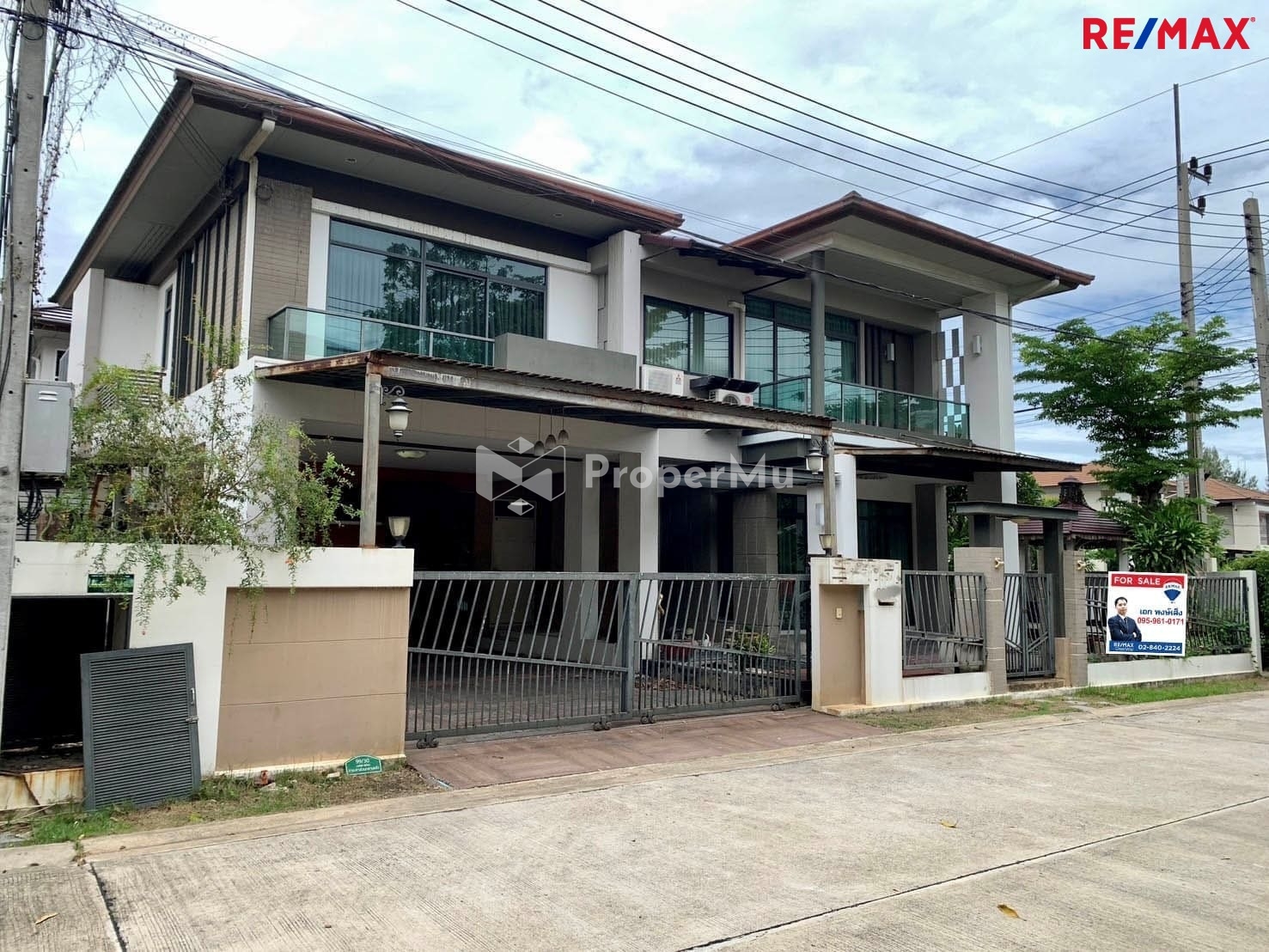 Single house for sale, Rama 2, Porto Villa, opposite Central Mahachai, corner house