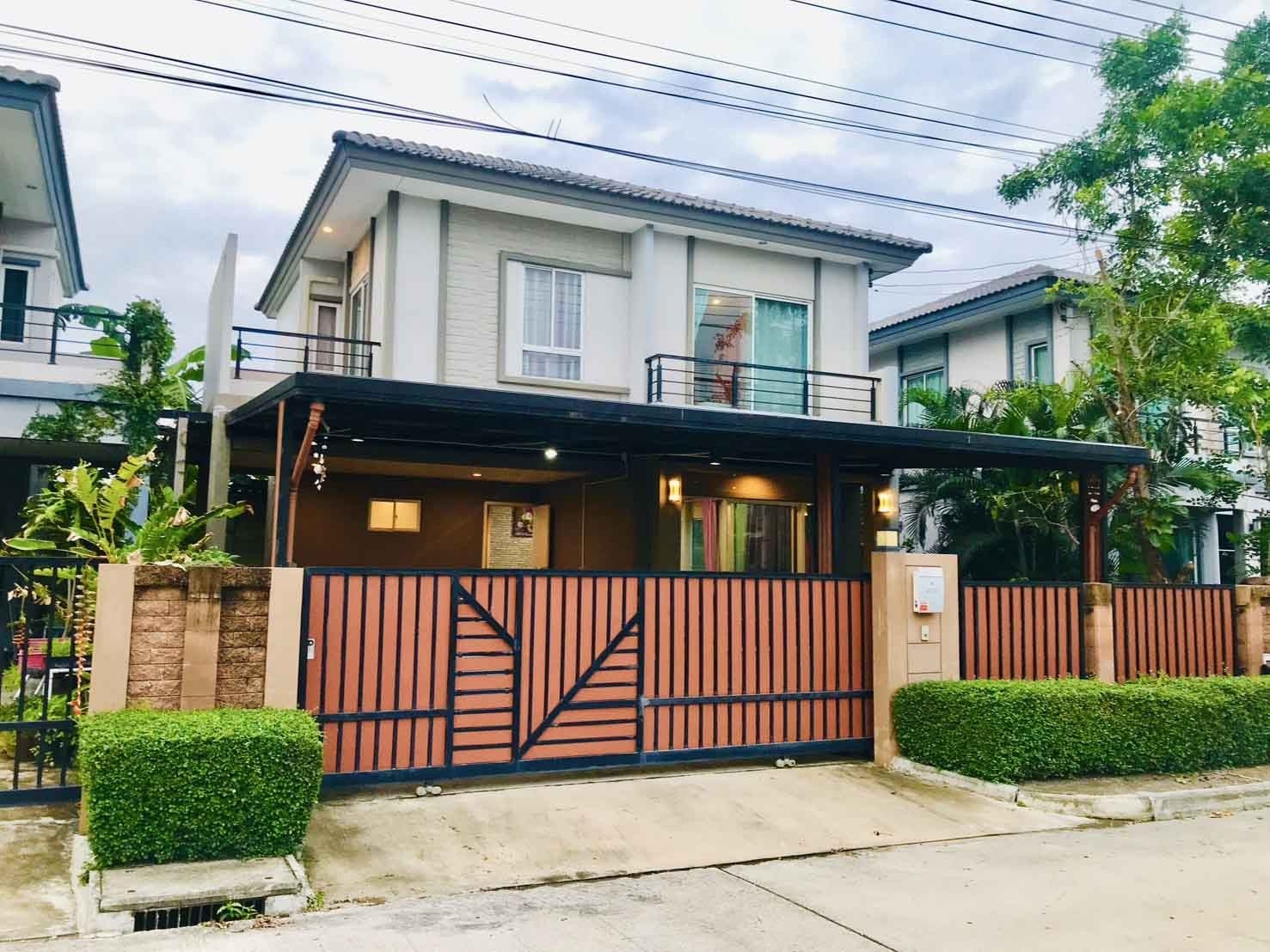 For rent, 2-storey single house, Pruksa The Plan Village, Khlong Song, Khlong Luang, Pathum Thani