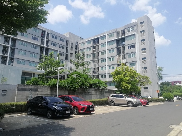 H1162 Cheap for sale, D Condo Ram Intra, 30.06 sq m., 8th floor, near Pink Line BTS, Watcharapol Station