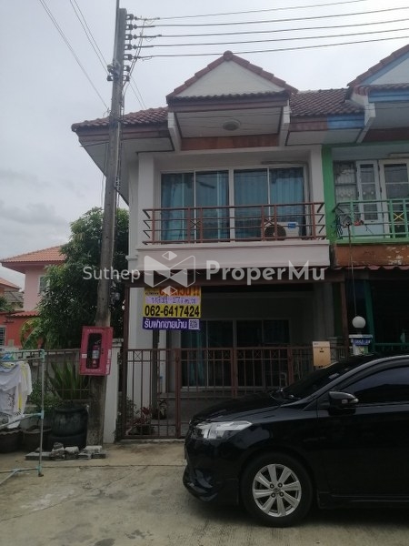 H1173 Townhouse for sale, Benchaporn Village, Sam Khok, project on Pathum-Sam Khok Road, 27.1 sq m, corner house