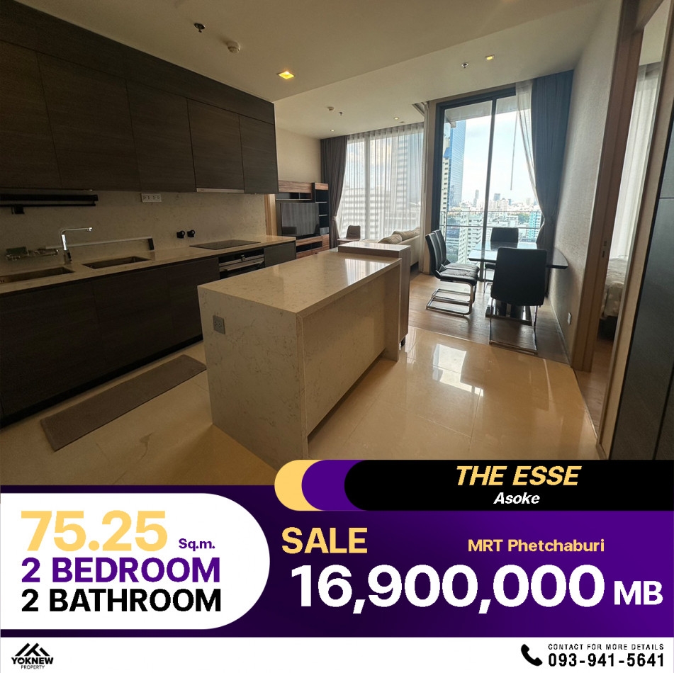 For sale cheap, Condo The ESSE Asoke  Large room, very good price, already decorated