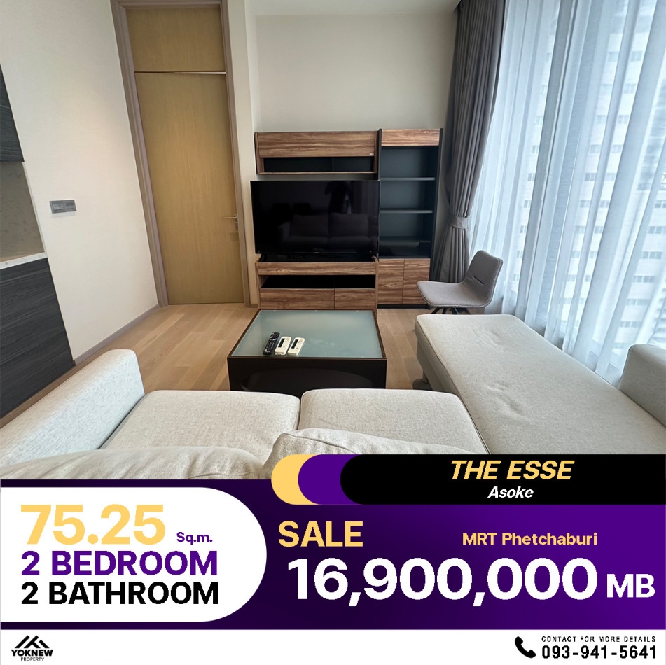 For sale cheap, Condo The ESSE Asoke  Large room, very good price, already decorated