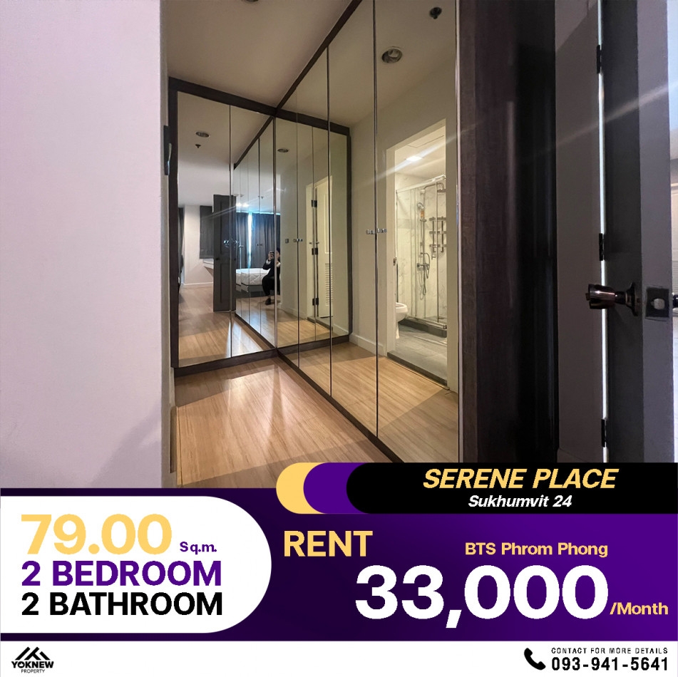 Newly renovated room, decorated and ready to move in Condo Serene Place Sukhumvit 24near BTS Phrom P