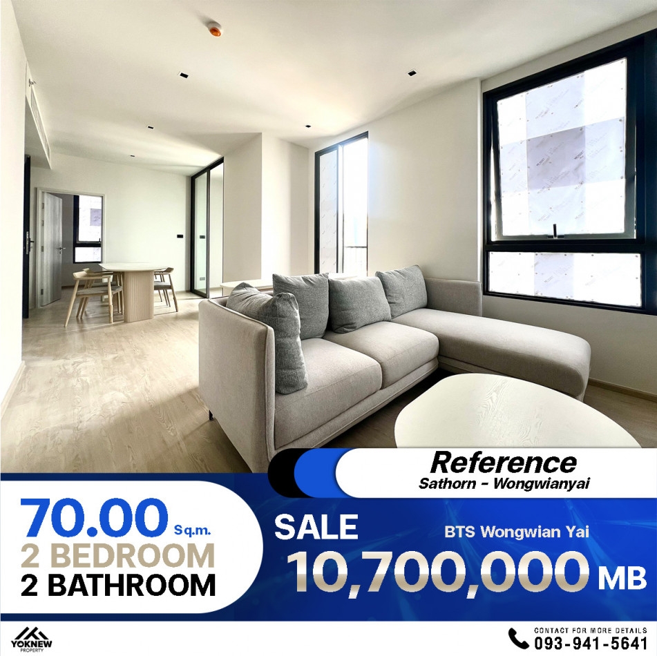 For saleReference Sathorn - Wongwianyai, very rare room, large room, selling at a good price, greatl