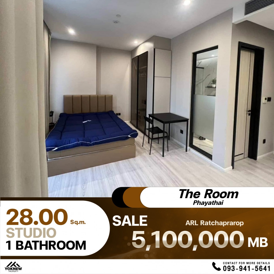 Condo The Room Phayathai ✨Very good price room, sold with furniture and appliances, the room is divi