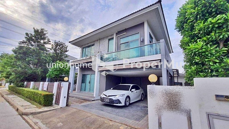 For rent-sale, single house, Perfect Place Rama 9-Krungthep Kreetha project, 2 floors, fully furnished, 75,000 baht/mo