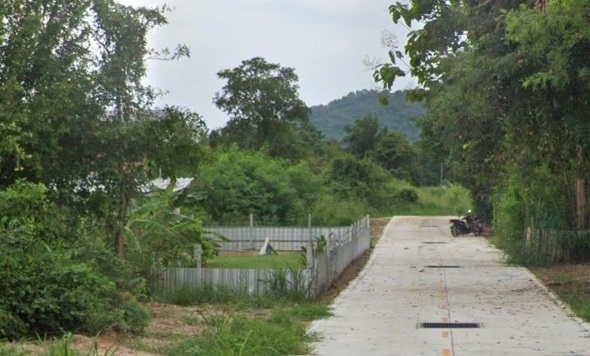 Land for sale, good location, Sattahip District, Chonburi Province, area 100 sq m., on concrete road, mountain view - (N.1450)