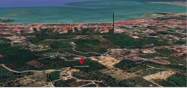 Land for sale on Koh Samui is already allocated land.  Area 18-3-57 1/10 rai 7,558 sq w, selling for