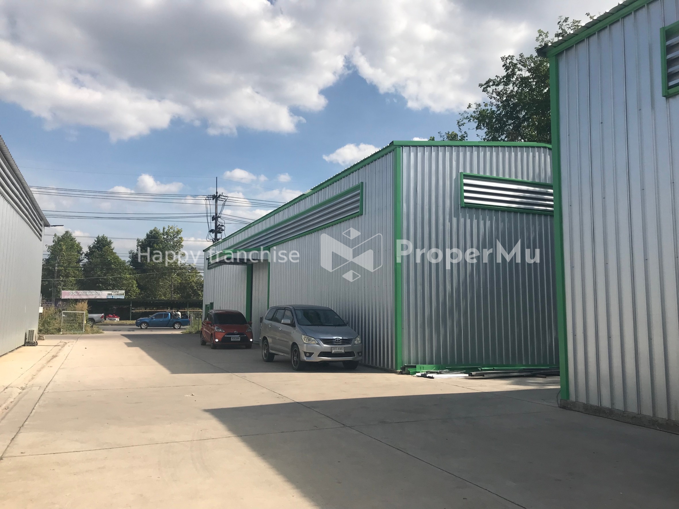 Prefabricated warehouse, Ban Khai, Rayong, 300 sq m. Price: ฿31,580.00 / per month