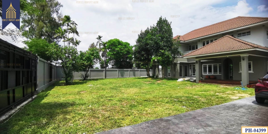 Single house for sale, Petch Hung 18, Phra Pradaeng, Bang Krabue, large area, 3 ngan 74 square wa