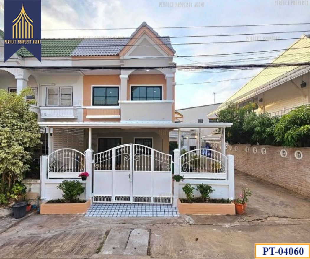 Corner townhouse for sale, Buathong Thani 17, newly renovated, ready to move in, Nonthaburi, Bang Bu