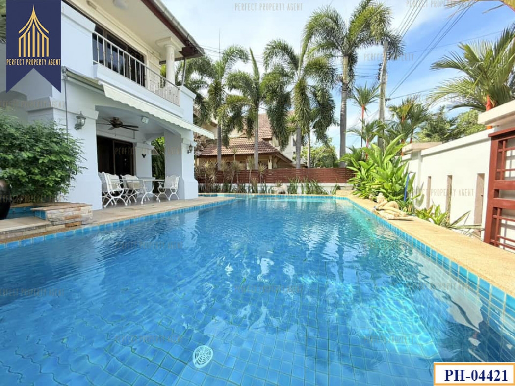 Single house for sale, pool villa, Central Park, with swimming pool, Bang Lamung, Pattaya, full furn