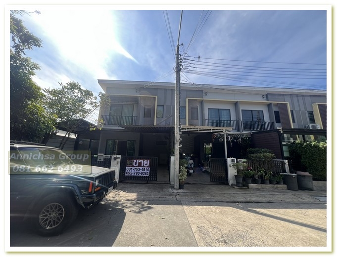 For sale, corner townhouse, The Connect Watcharapol, Permsin, Orn-Ngern, Sai Mai, Ram Intra