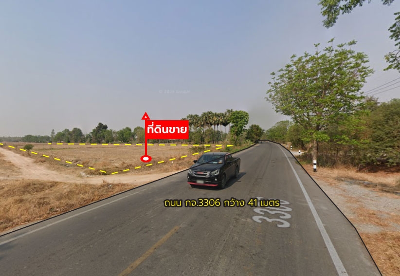 Land for sale, 518 rai, 0 ngan, 99 sq w, next to K.J. 3306 road, near Ban Na Ngam (Kanchanaburi)